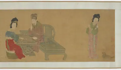 Emperor Minghuang and consort Yang Playing Weiqi
