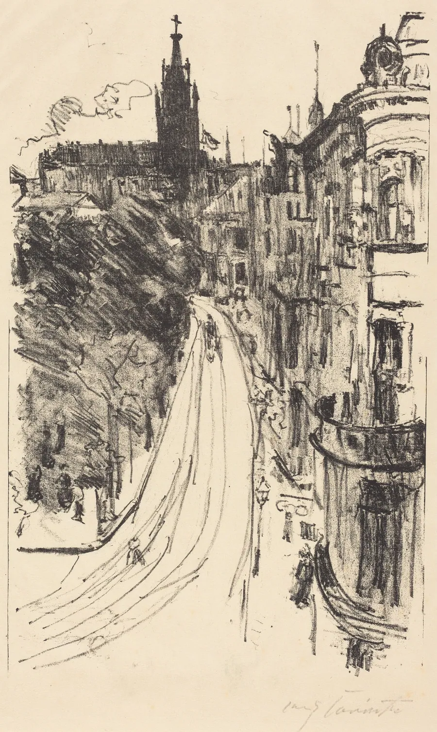 Strasse in Königsberg (Street in Königsberg) by Lovis Corinth