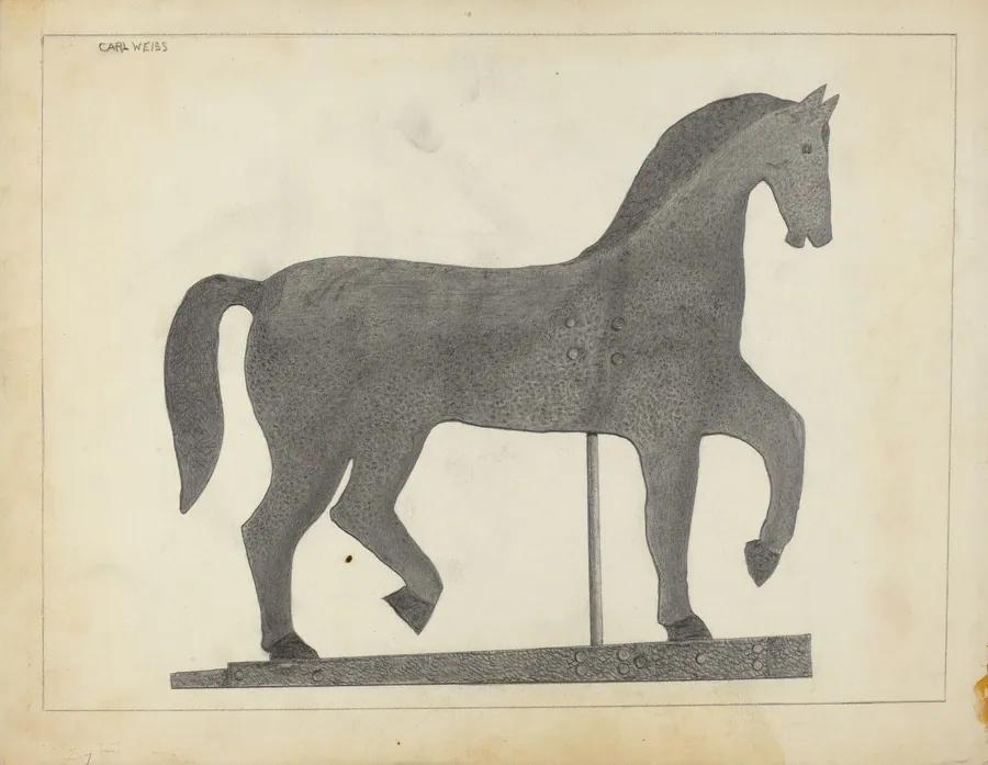 Horse Weather Vane by Carl Weiss