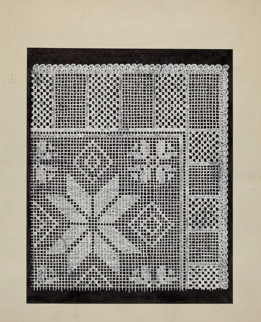 Lace Hardanger by American 20th Century