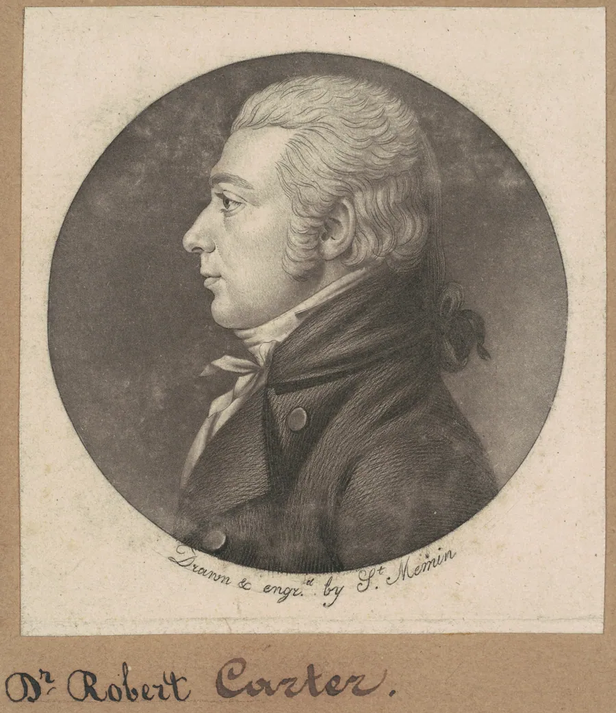 Robert Carter by Charles B. J. Févret de Saint-Mémin