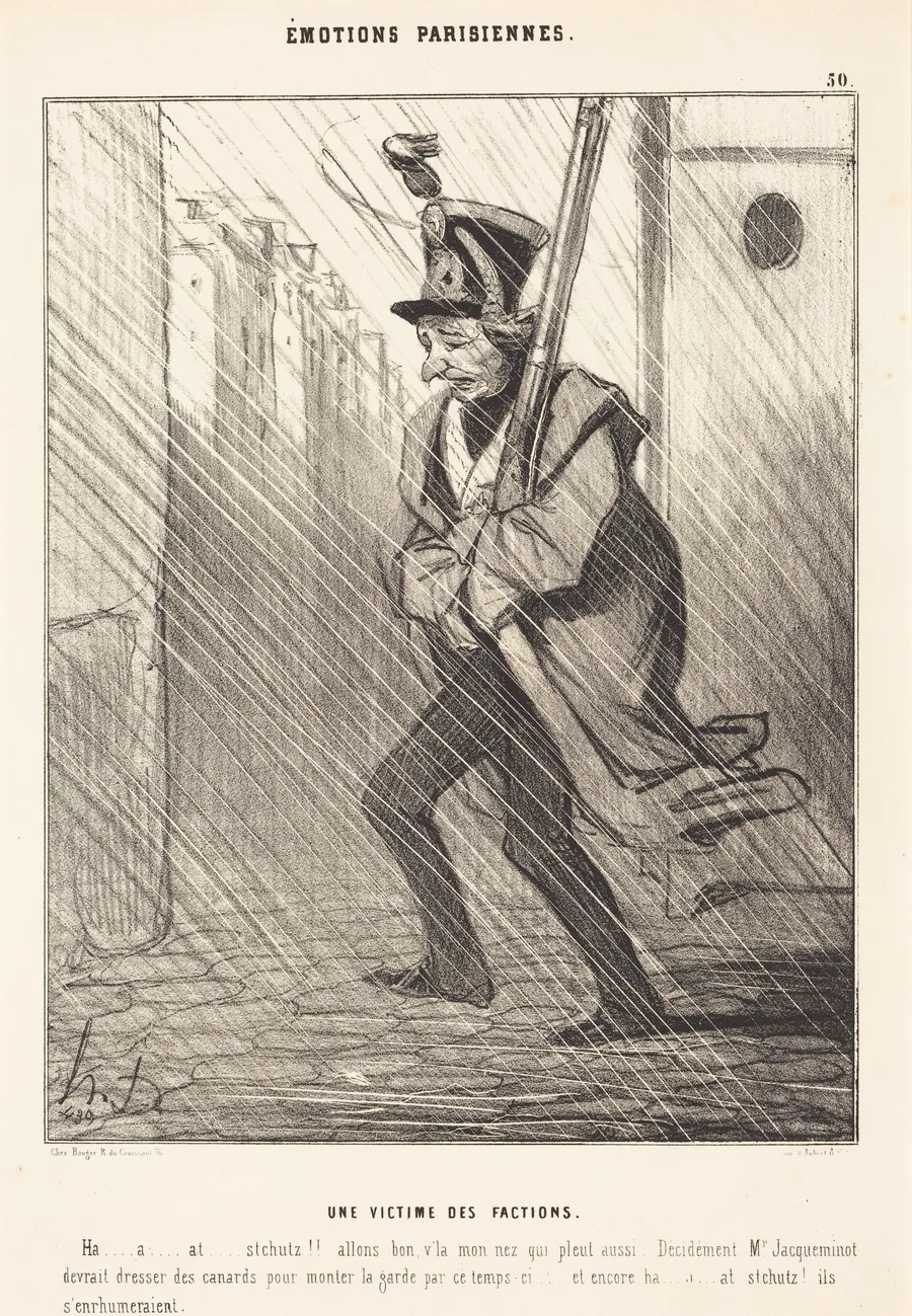 Emotions Parisiennes: Une Victime des Factions by Honoré Daumier