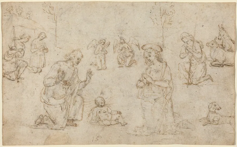 The Adoration of the Shepherds by Pietro Perugino