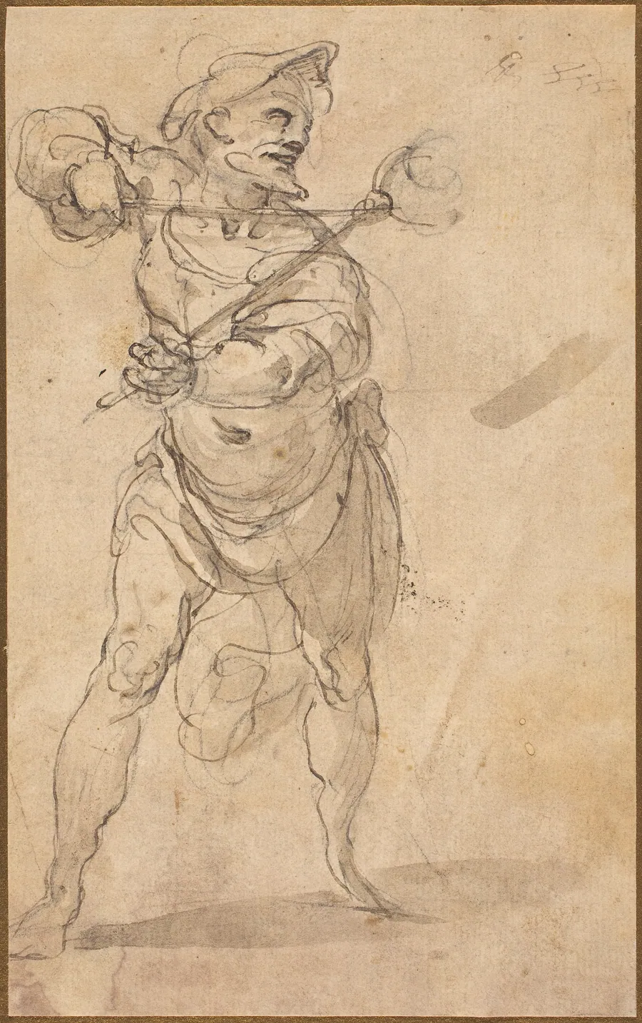 A Tormentor With Tongs by Taddeo Zuccaro