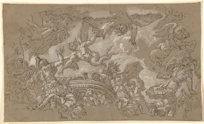 The Harpies Attacking Aeneas and His Companions