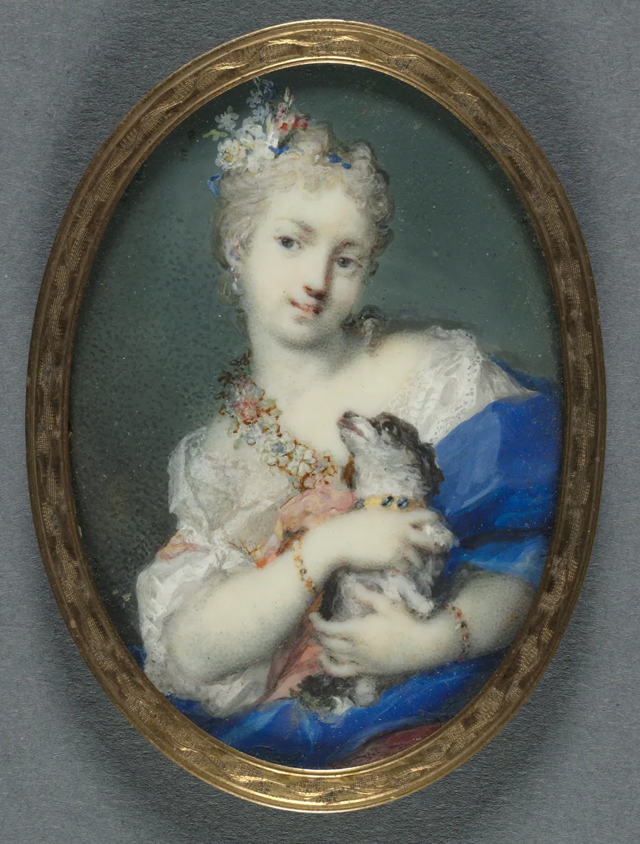 Woman with a Dog by Rosalba Carriera
