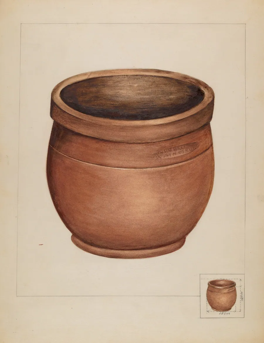 Earthenware Pot by Anna Aloisi