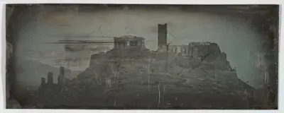 Western Approach to the Acropolis, Athens (49. Athènes. 1842. Acropole. Côté O.)