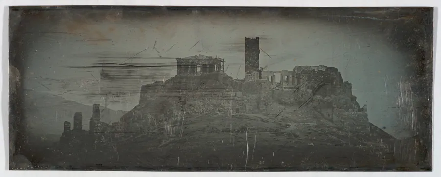 Western Approach to the Acropolis, Athens (49. Athènes. 1842. Acropole. Côté O.) by Joseph-Philibert Girault de Prangey