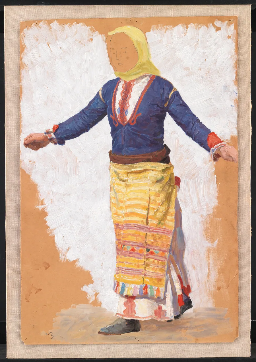 Dansende kvinde. Megara by Niels Skovgaard