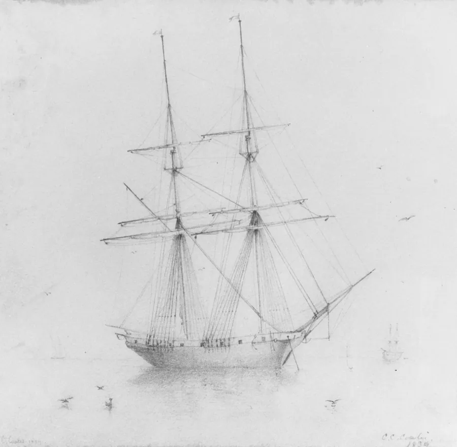 Ship (from McGuire Scrapbook) by Edmund C. Coates