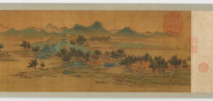 Mountain mist, spring morning by Formerly attributed to Zhao Bosu (1124-1182)