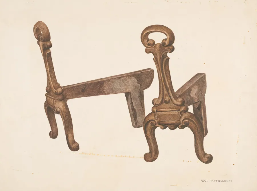 Andiron or Fire Dog by Paul Poffinbarger