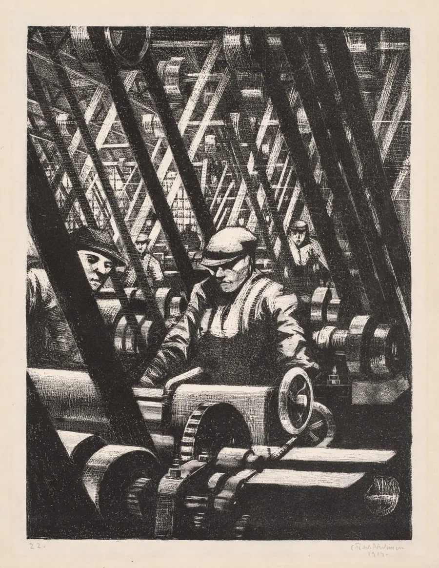 Building Aircraft: Making the Engine by Christopher Nevinson