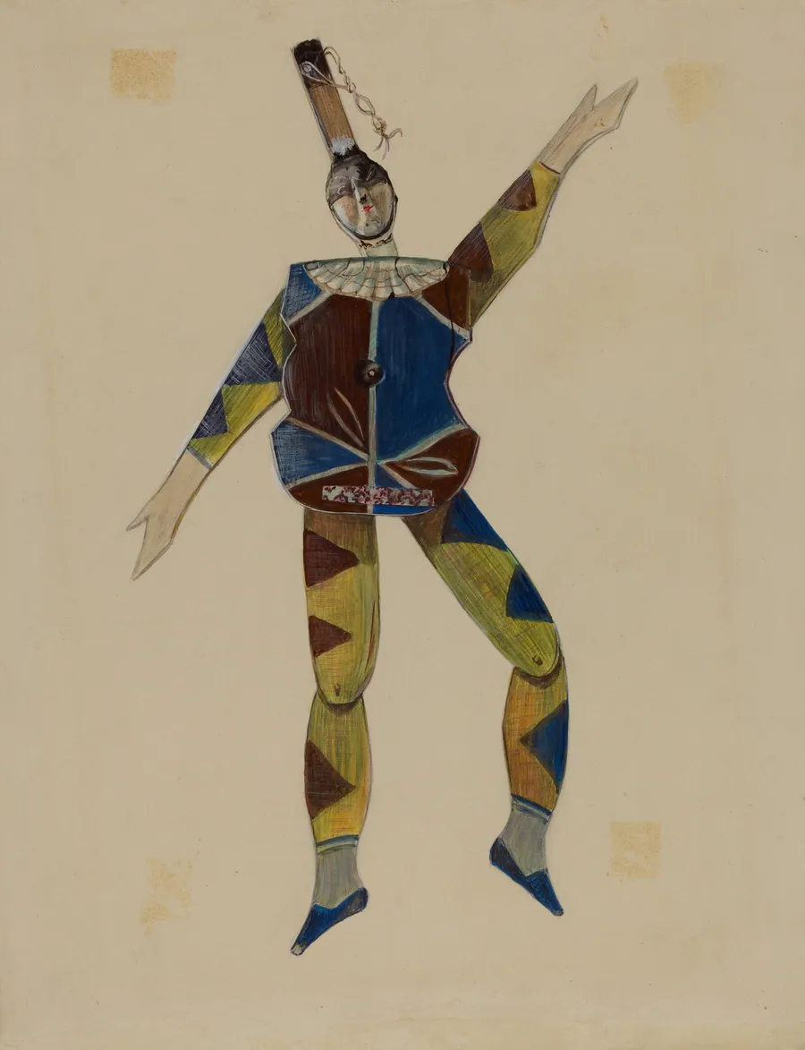 Dancing Doll: Harlequin by Mina Lowry