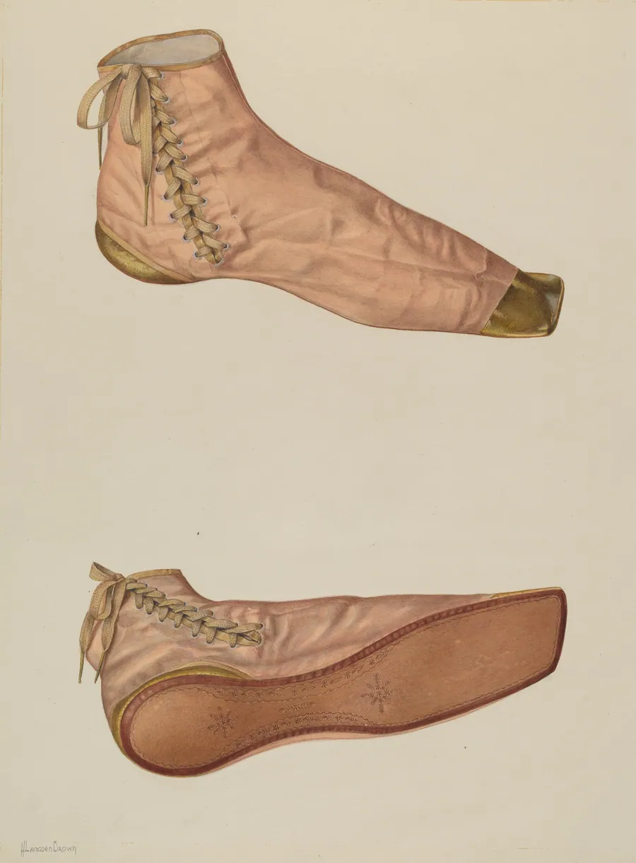 Woman's Silk Shoe by H. Langden Brown