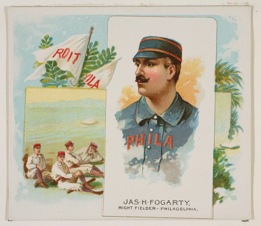 James H. Fogarty, Right Fielder, Philadelphia, from World's Champions, Second Series (N43) for Allen & Ginter Cigarettes by Allen & Ginter
