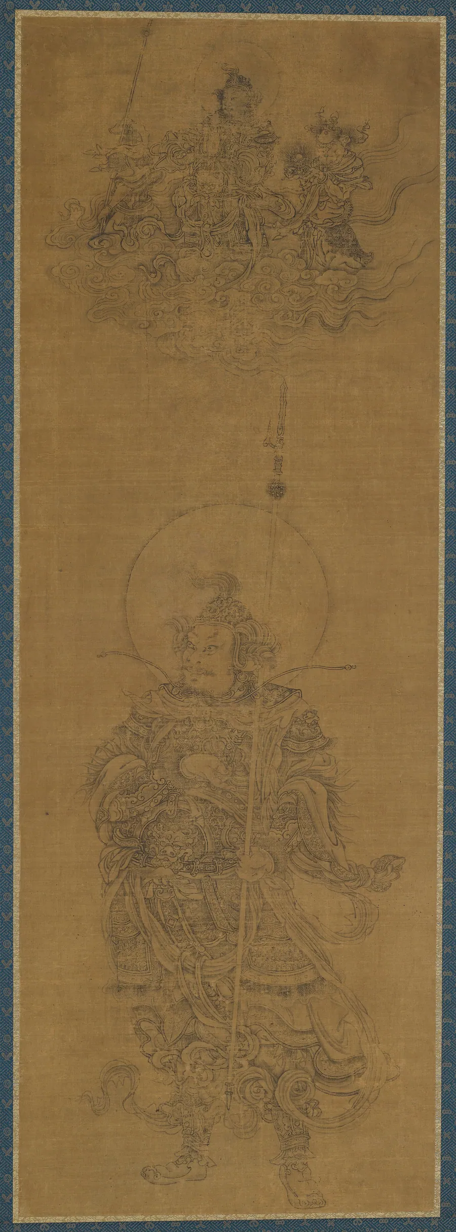Portrait of a Deva King 提婆王圖 by Formerly attributed to Wu Daozi (傳)吳道子 (active ca. 710-760)