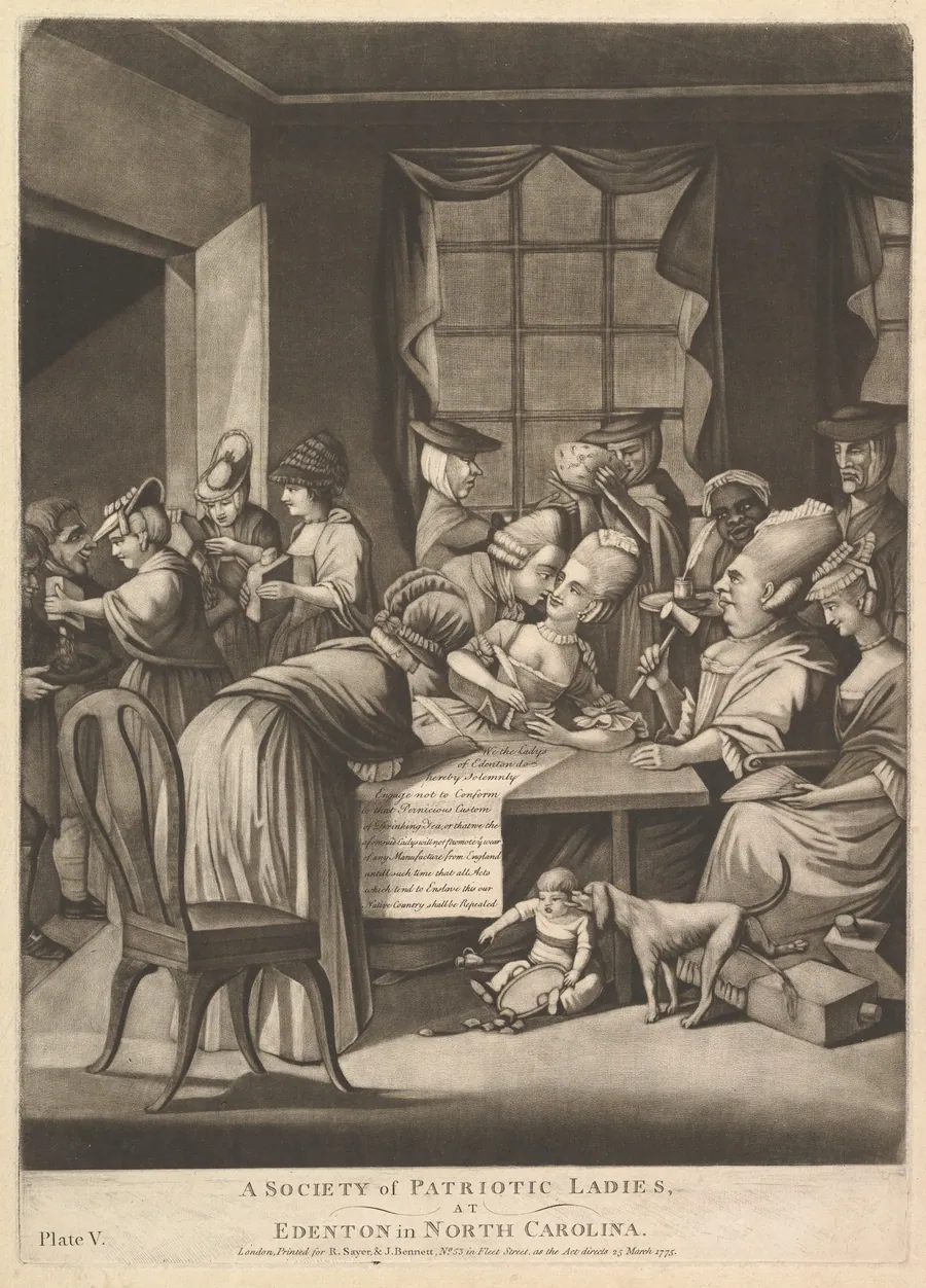 A Society of Patriotic Ladies at Edenton in North Carolina by Philip Dawe