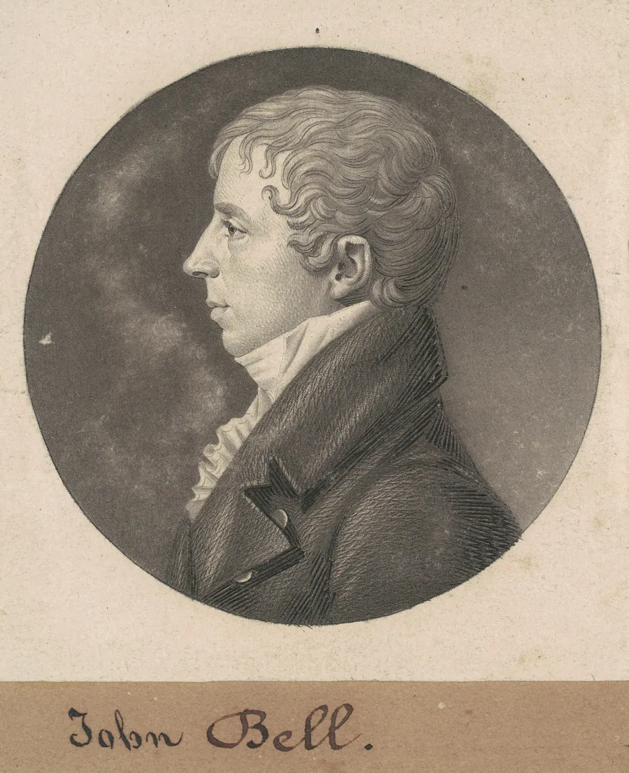 John Bell by Charles B. J. Févret de Saint-Mémin