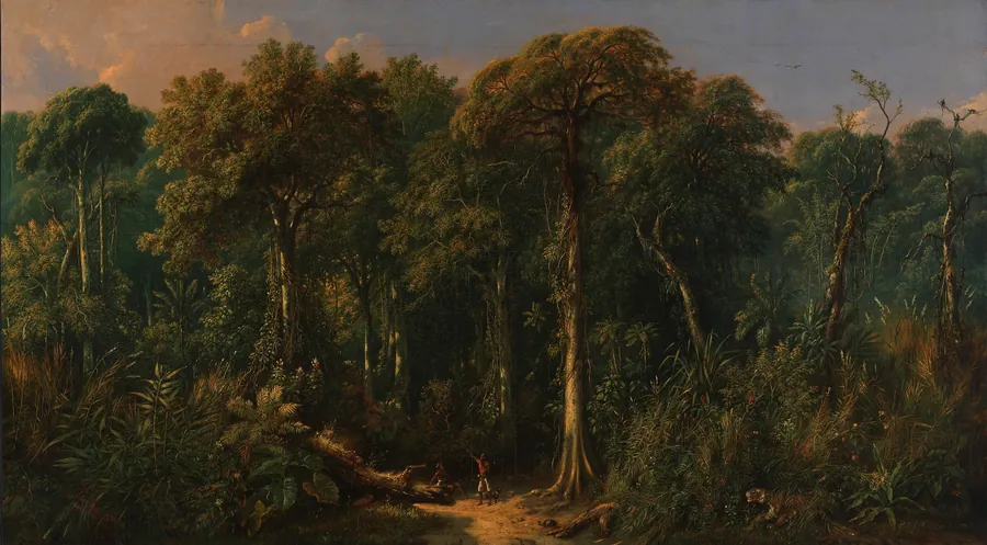 Javanese Jungle by Raden Saleh, Javanese, born Semarang, Java ca. 1814-died Buitenzorg, Java 1880
