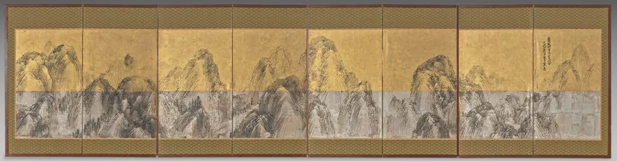 Seventy-Two Peaks Under the Blue Sky with Mount Furong by Matsumura Goshun