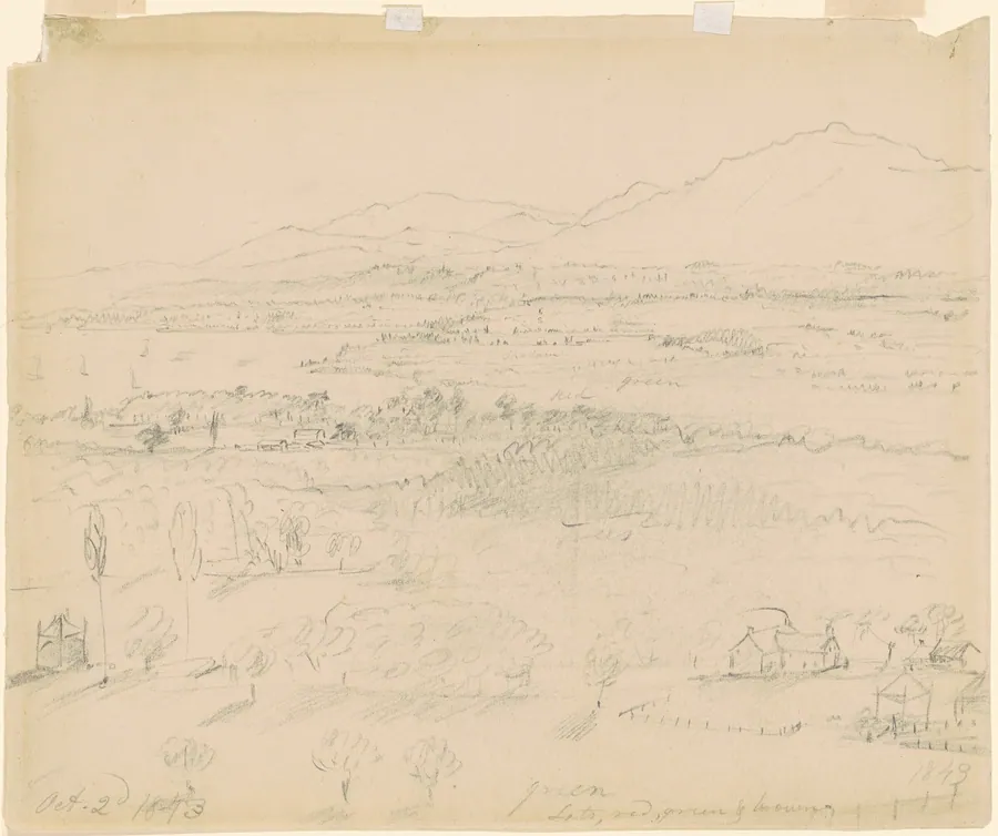 Valley with River and Mountains by William Sidney Mount