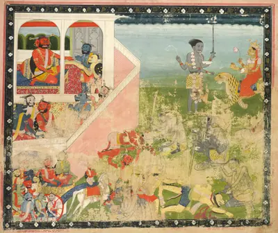 Kali and Devi attack, from a Devi Mahatmya
