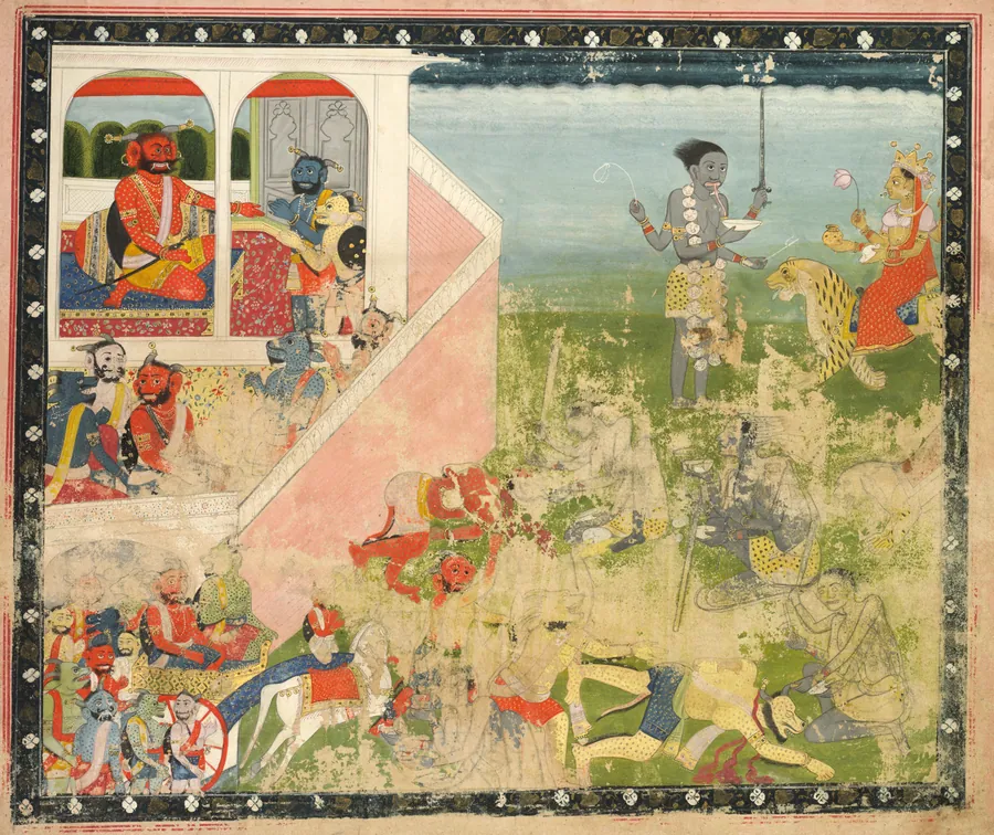 Kali and Devi attack, from a Devi Mahatmya