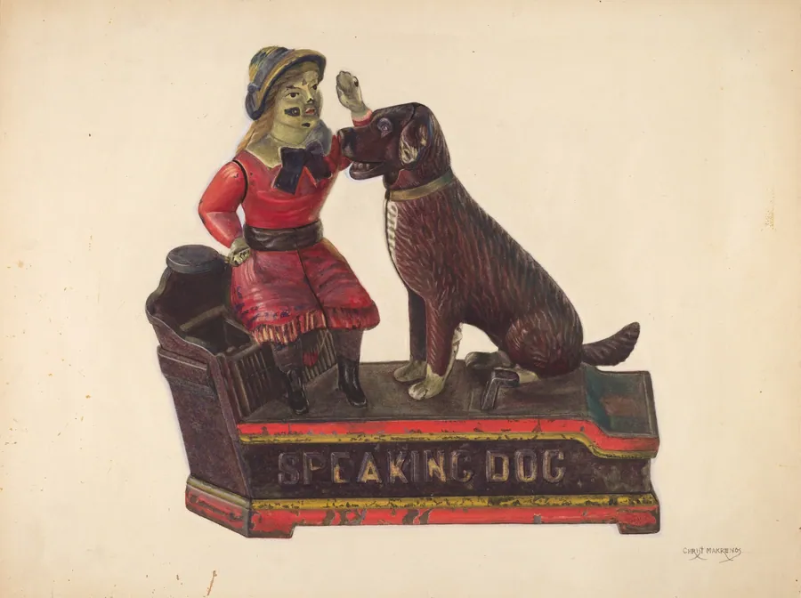 Toy: Speaking Dog Bank by Chris Makrenos