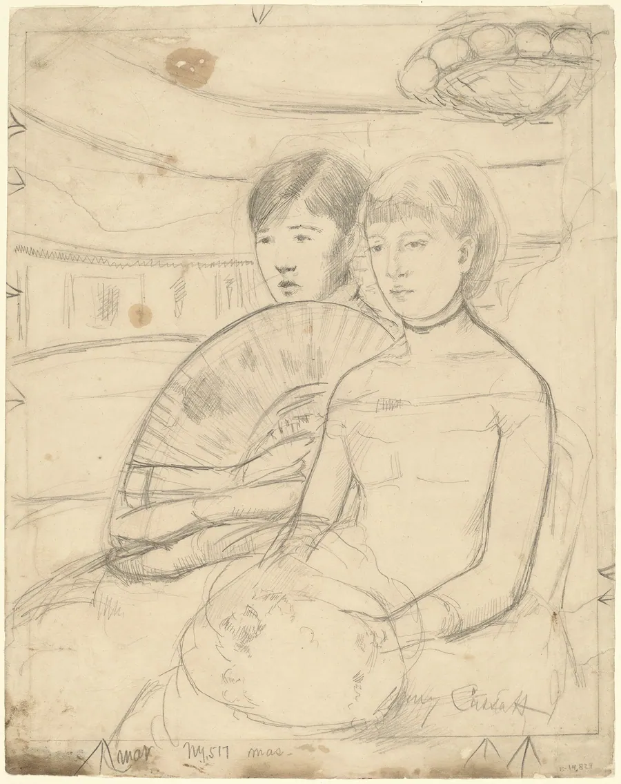 The Loge [recto] by Mary Cassatt