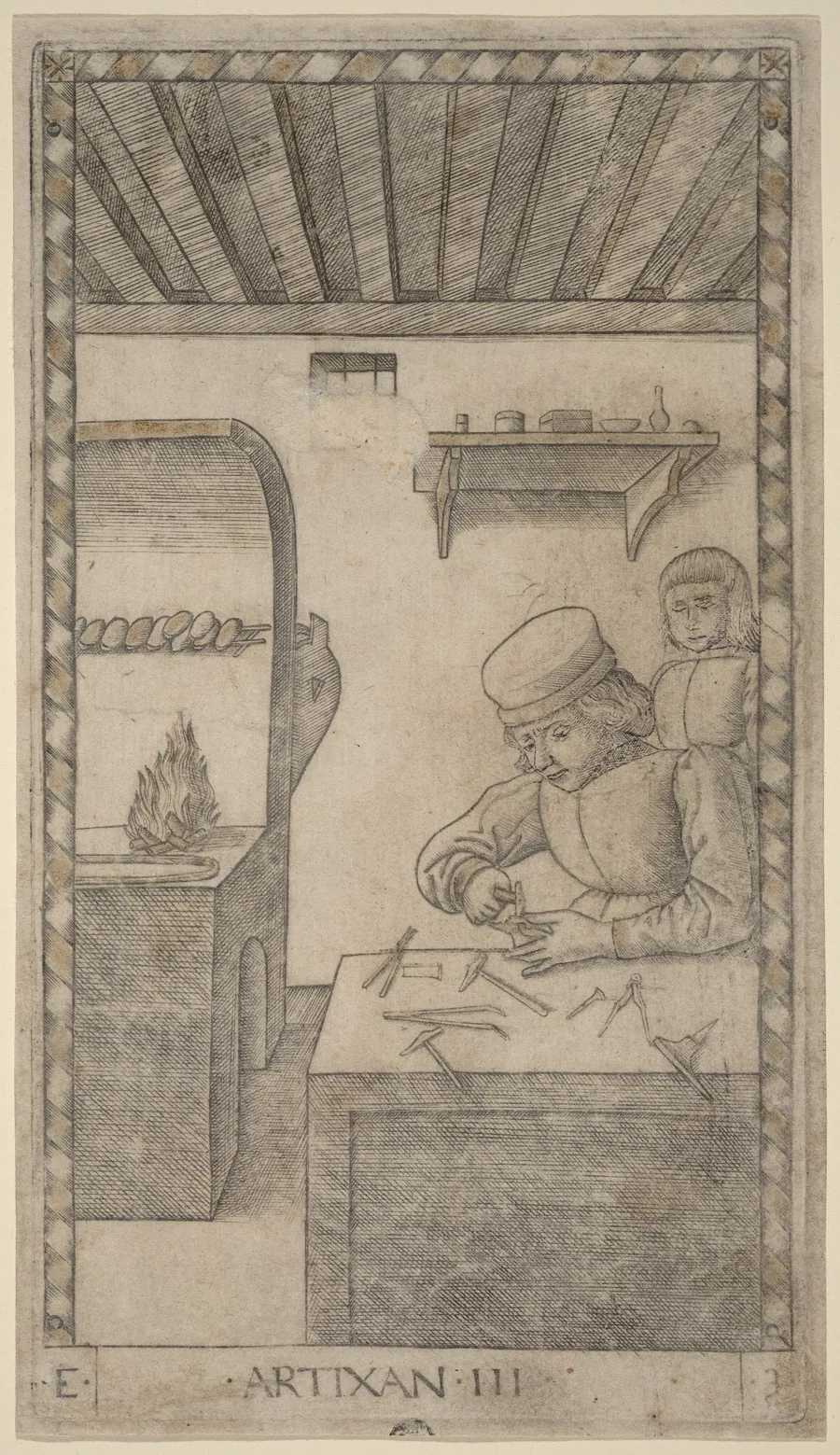 Artixan (Artisan) by Master of the E-Series Tarocchi