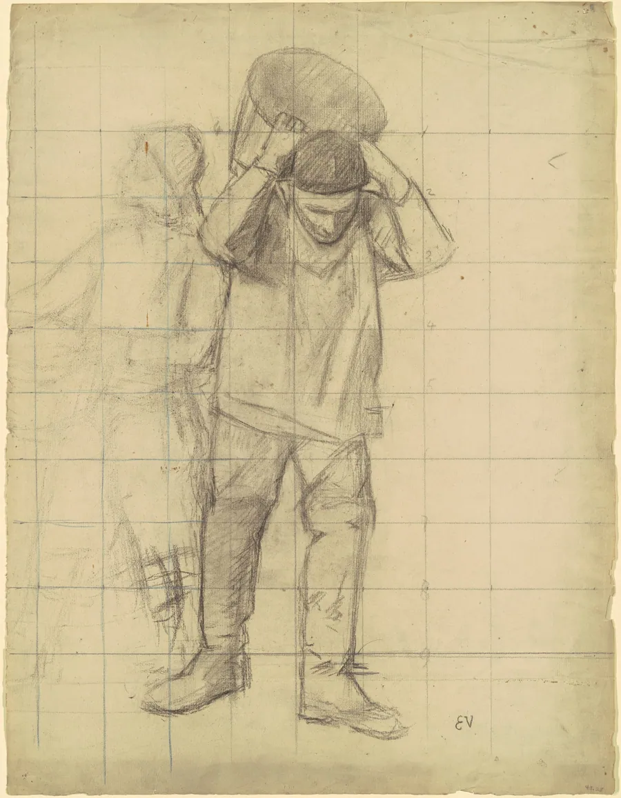 Study for "Pêcheurs de la mer du Nord" (Study for "Fishermen of the North Sea") by Eugène Vail