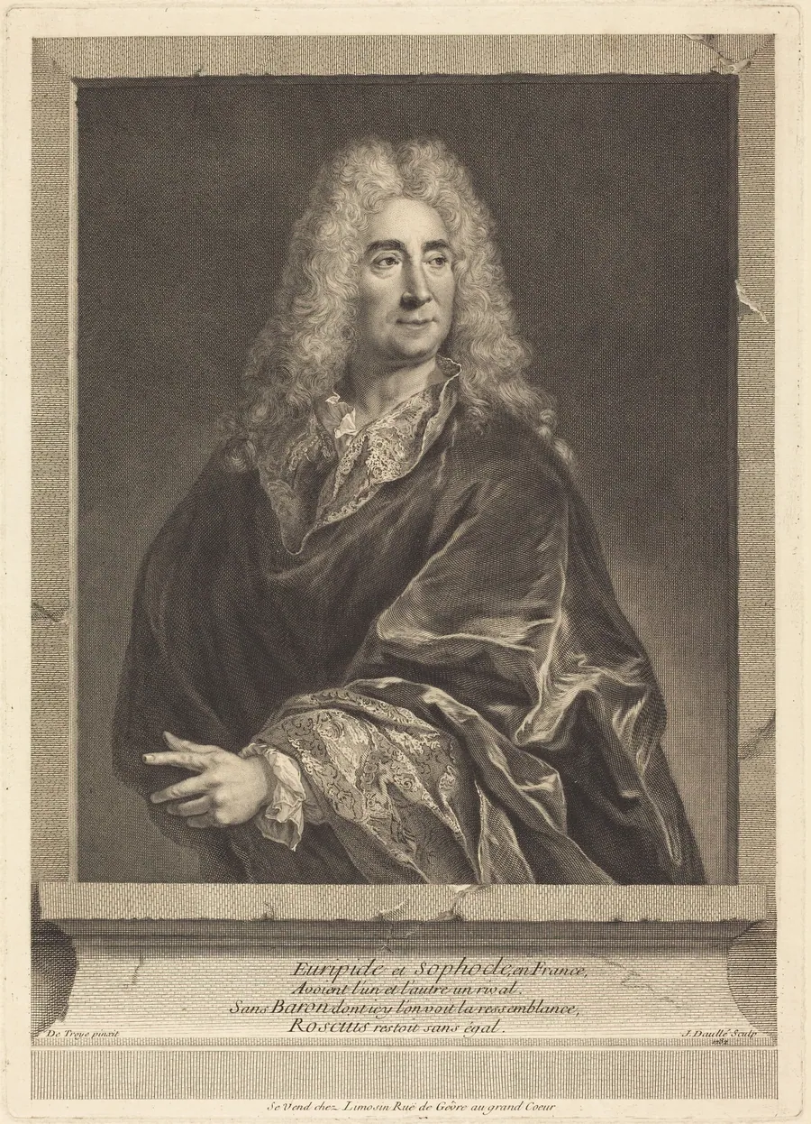 Michel Baron by Jean Daullé