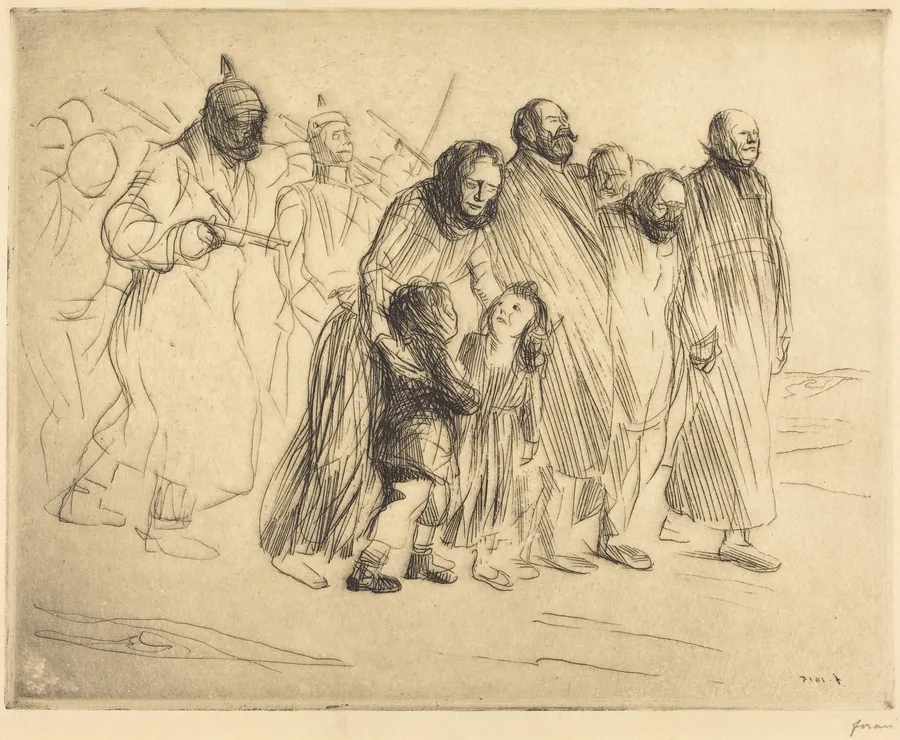 Les notables (petite planche) (The Notables) (small plate) by Jean-Louis Forain