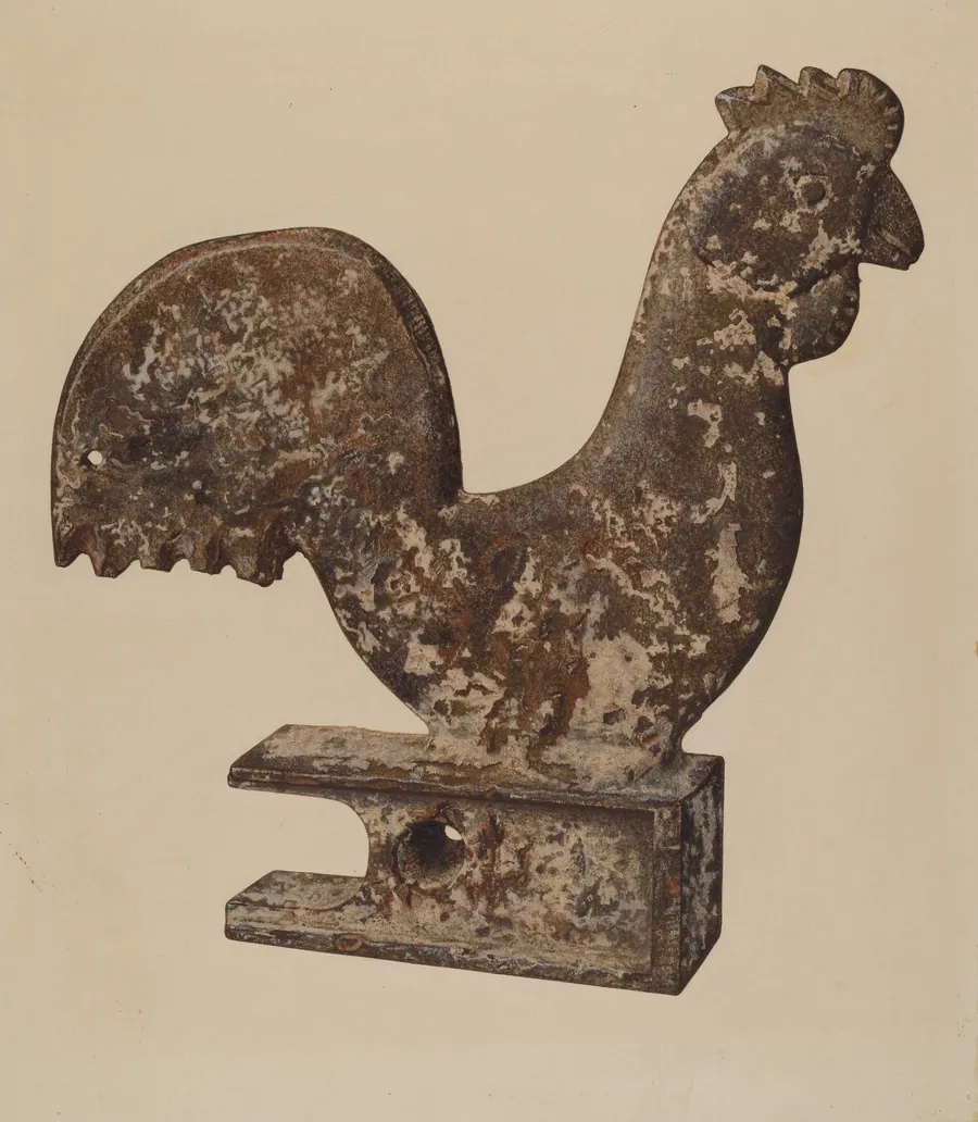 Counterbalance Rooster by Lloyd Charles Lemcke