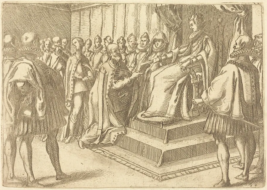 Reception of the Envoy of Poland by Jacques Callot