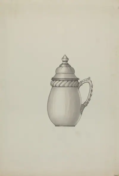 Pewter Honey Jar