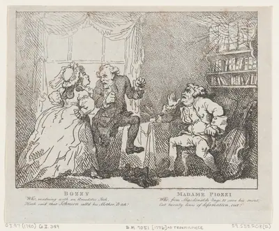 Bozzy and Madame Piozzi (Frontispiece, "Bozzy and Piozzi" by Peter Pindar)