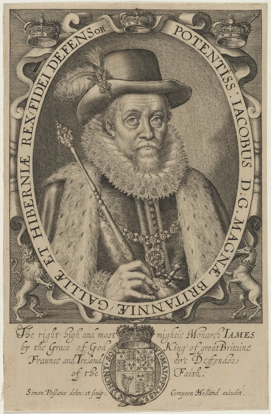James I of England by Simon van de Passe