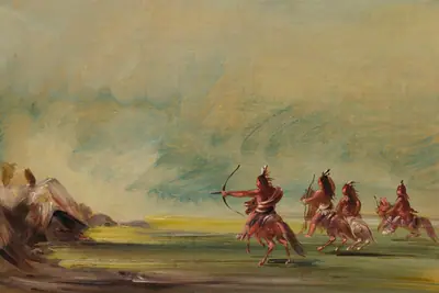 Comanche Giving Arrows to the Medicine Rock