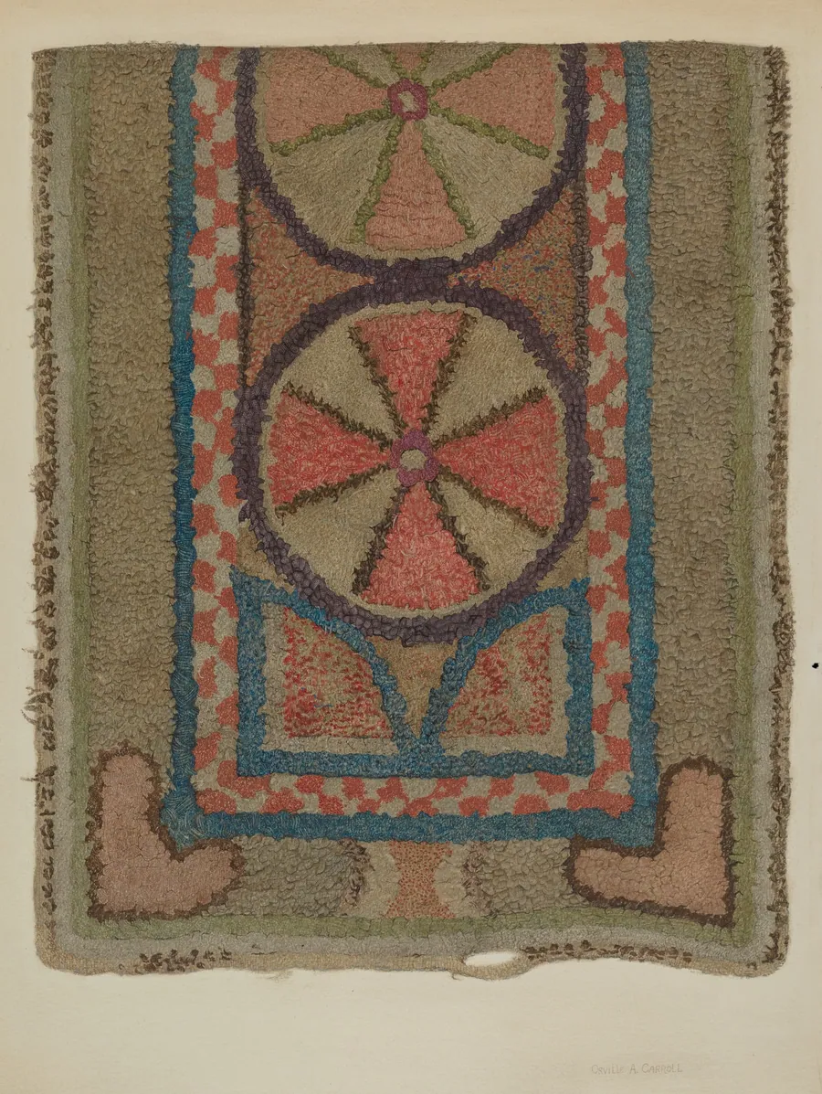 Shaker Tufted Wool Rug by Orville A. Carroll