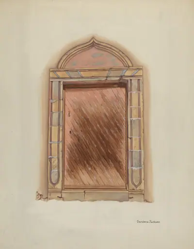 Carved Stone Doorway, Mission San Carlos Borromeo