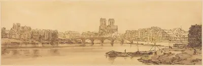 View of Pont de la Tournelle and Notre Dame Taken from the Arsnel: pl.11