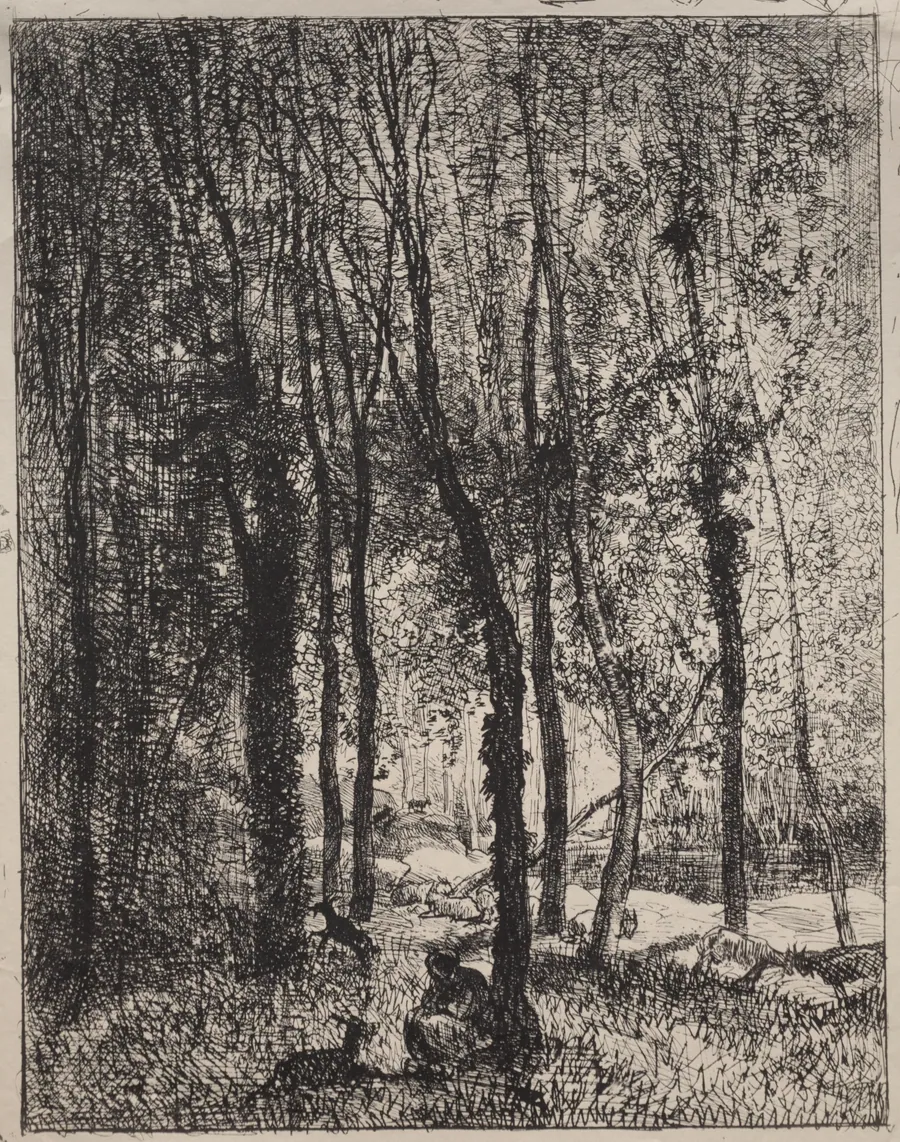 The Goatherd Girl by Charles François Daubigny