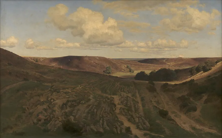 Landskab ved Nejsum i Vendsyssel by Janus la Cour