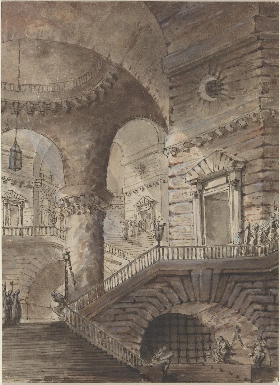 Roman Prison by French 18th Century