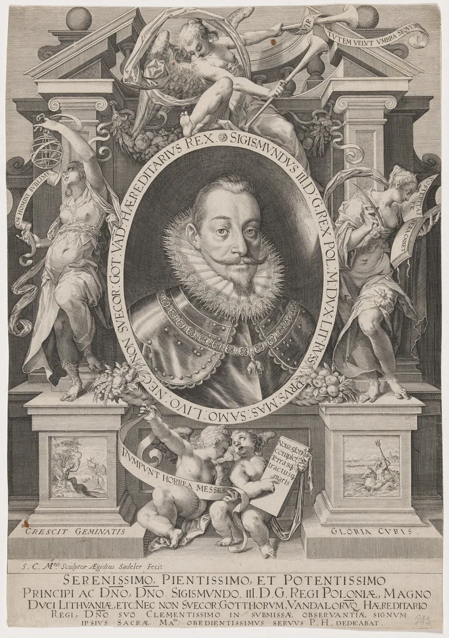 Sigismund III, King of Poland by Aegidius Sadeler II