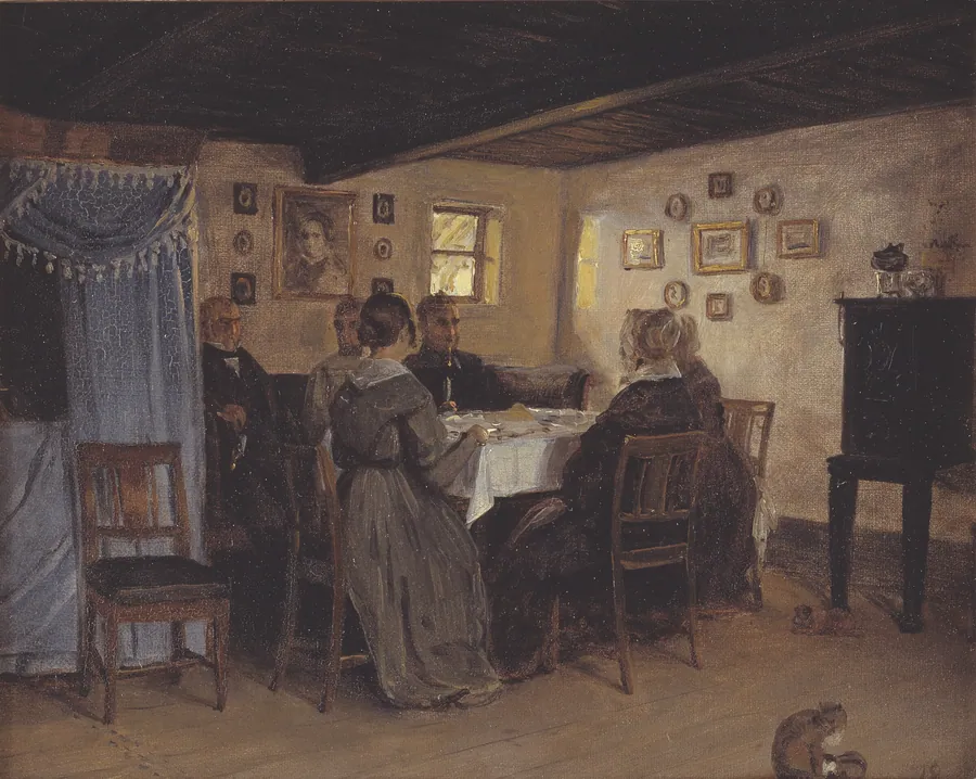 Stue i Vejby by P.C. Skovgaard