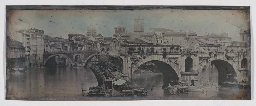 Ponte Rotto (Pons Aemilius), Rome (31. Rome. 1842. Ponte Rotto.) by Joseph-Philibert Girault de Prangey